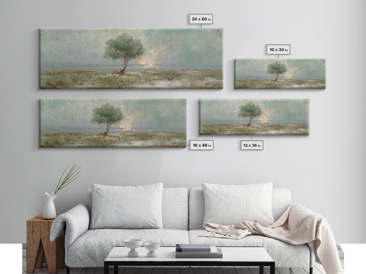 Tree Of Promise, Framed Canvas Print, Panoramic Art, Christian Art Canvas, Christian Wall Art, Christian Painting, Christmas Art