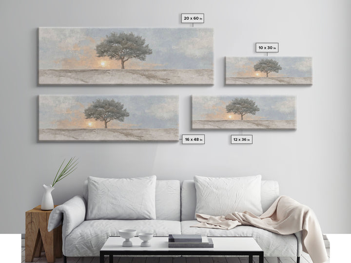 Starry Night Roots | Framed Canvas Print | Panoramic Frame | Christian Art Canvas | Christian Wall Art | Christian Painting | Christmas Art