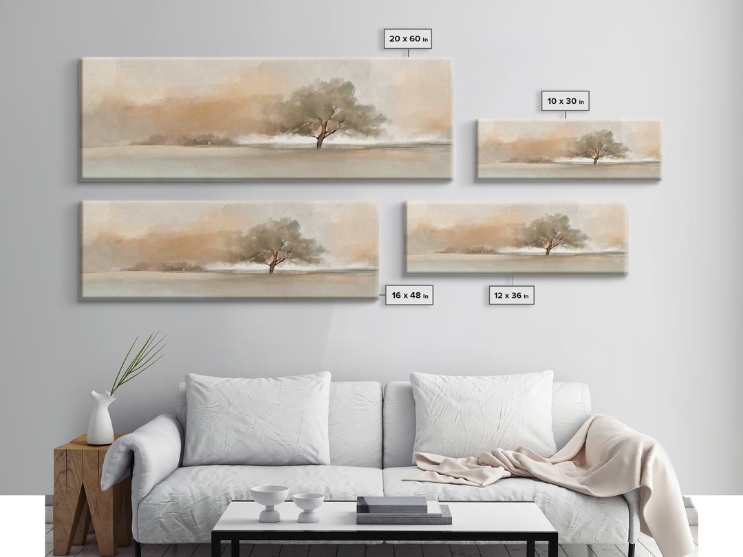 Covenant Tree Grace – Framed Canvas Print – Panoramic Art – Christian Art Canvas – Christian Wall Art – Christian Painting – Christmas Art