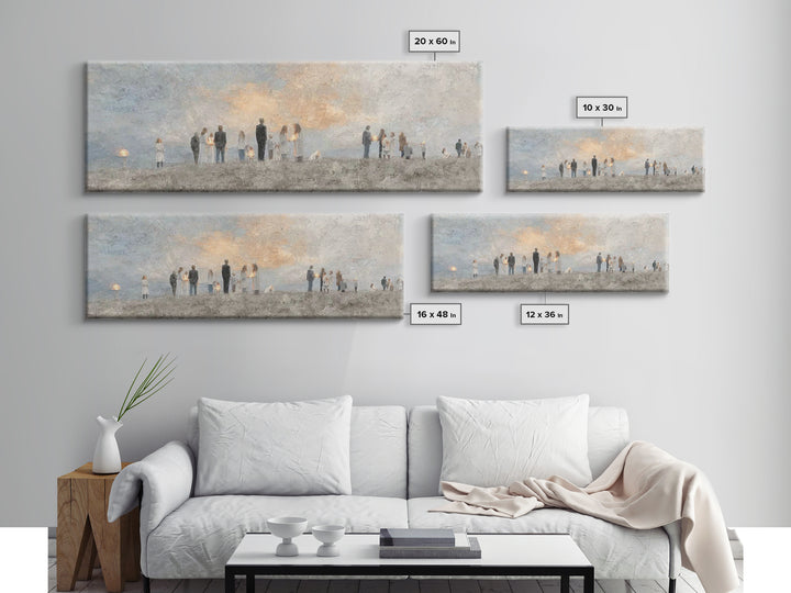 Fields Of Peace, Framed Canvas Print, Christian Art Canvas, Panoramic Frame, Christian Wall Art, Christian Painting, Christmas Art