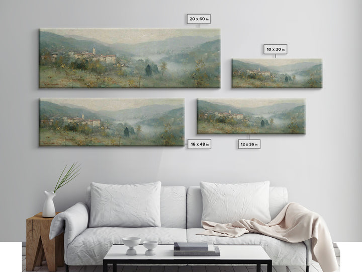 Bell Of Hope | Framed Canvas Print | Panoramic Art | Christian Wall Art | Christian Art Canvas | Christian Painting | Christian Christmas