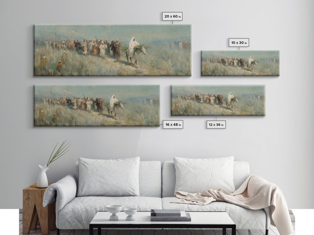 Journey Of Hope | Framed Canvas Print | Christian Wall Art | Panoramic Painting | Jesus Art Print | Christian Gift Ideas | Large Christian