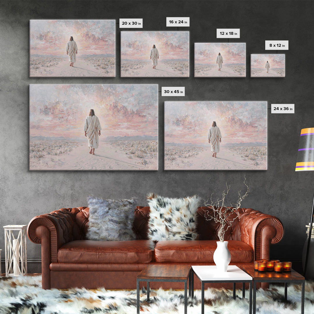 Dawn Of Redemption – Framed Canvas Print – Christian Wall Art – Christian Art Canvas – Jesus Painting – Modern Christian Art – Christian Gi