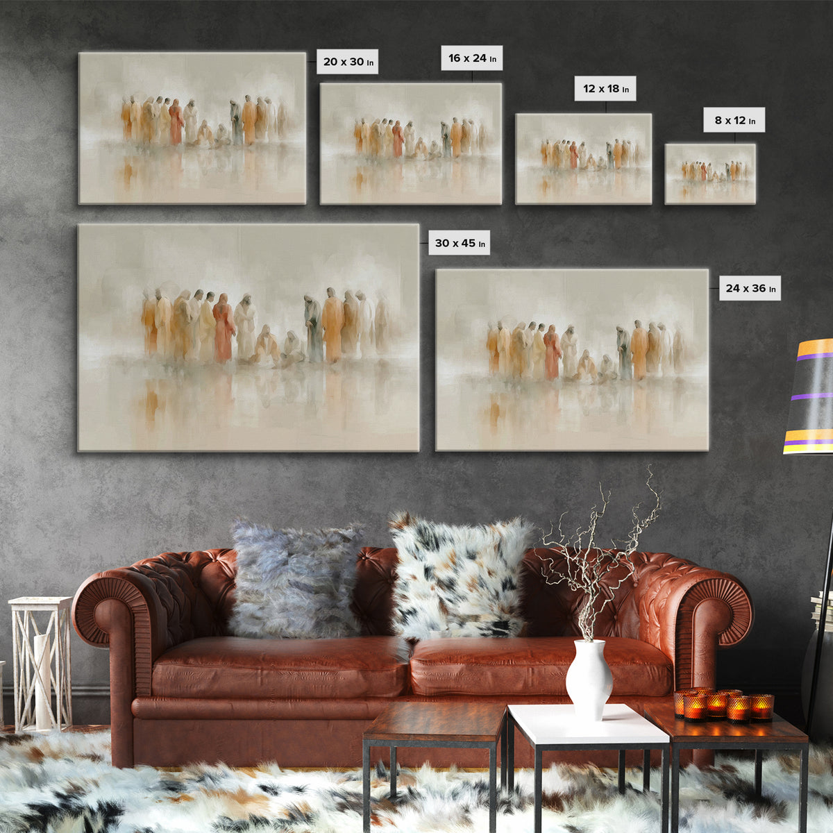 Desert Disciples – Framed Canvas Print – Christian Art Canvas – Christian Paintings – Jesus Painting – Christian Wall Art