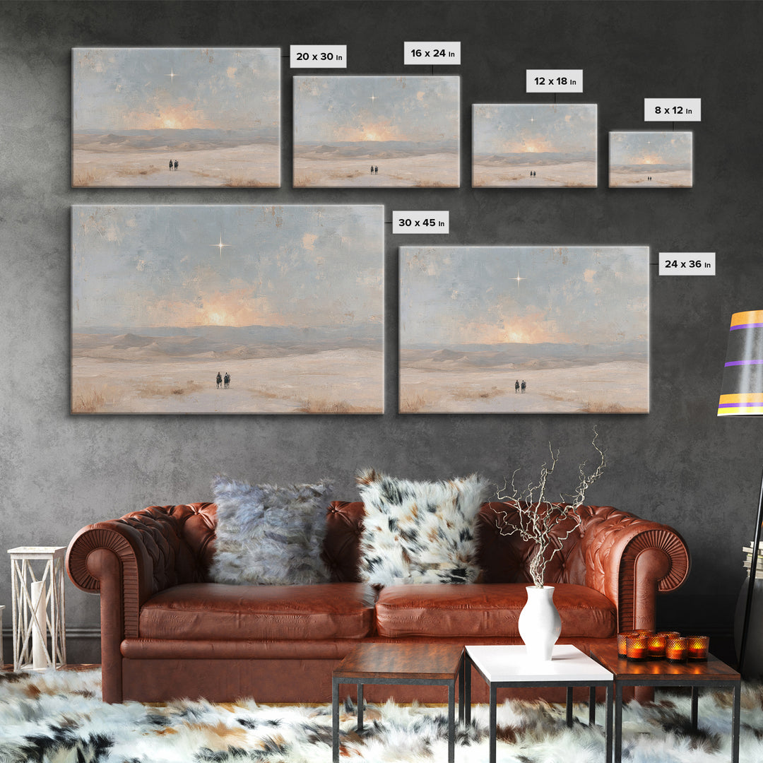 Holy Horizon – Framed Canvas Print – Christian Art Canvas – Christian Wall Art – Christmas Art – Christian Gift – Christian Christmas Art