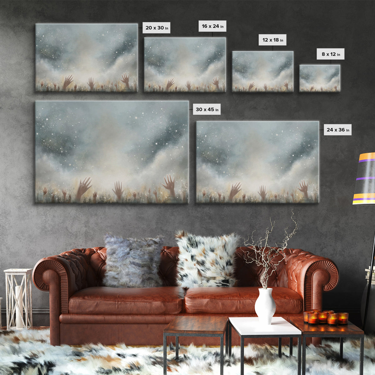 Sacred Assembly | Framed Canvas Print | Christian Art | Christian Wall Art | Christian Art Painting | Unique Christian Art | Christian Gift