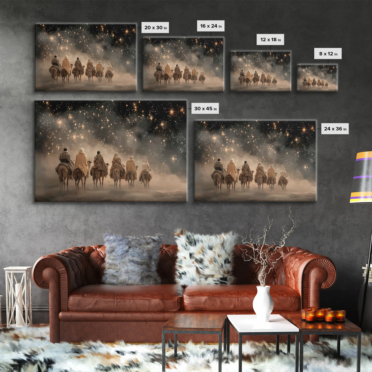 Silent Redemption – Framed Canvas Print – Christian Art Work – Moody Christian Art – Christian Wall Art – Abstract Christian Art – Christia