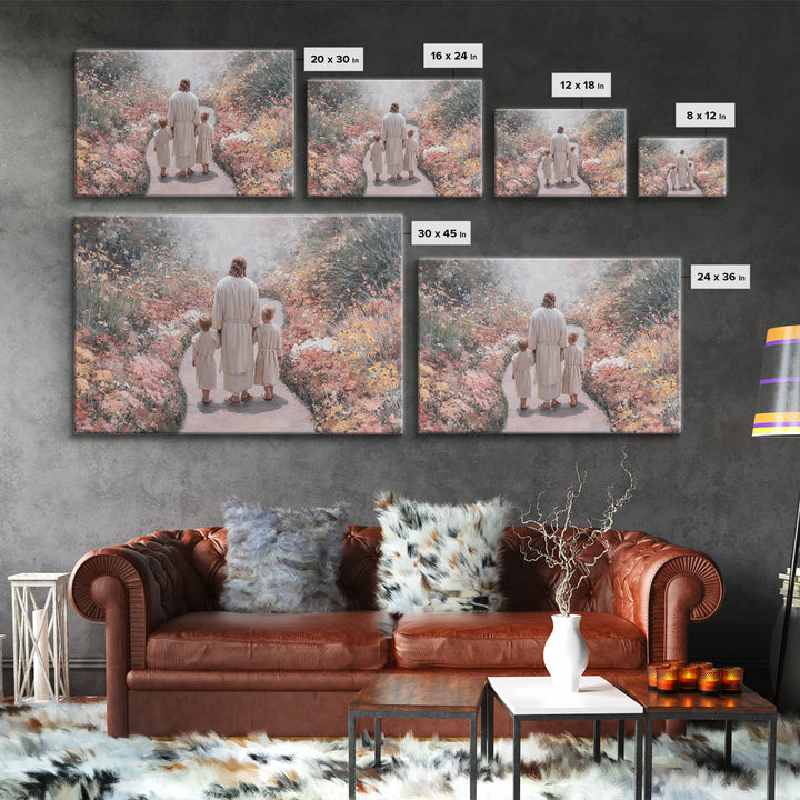 Walk Of Innocence | Framed Canvas Print | Christian Wall Art | Christian Art Canvas | Christian Art | Christian Gift