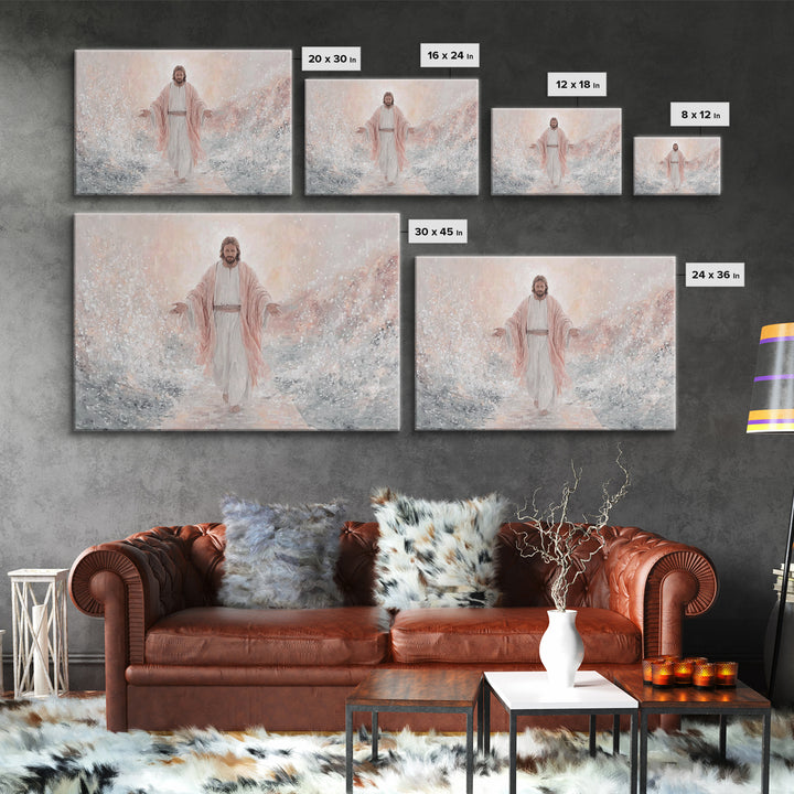 Path Of Glory – Framed Canvas Print – Christian Art Canvas – Jesus Painting – Christian Wall Art – Christian Christmas Art – Christian Gift