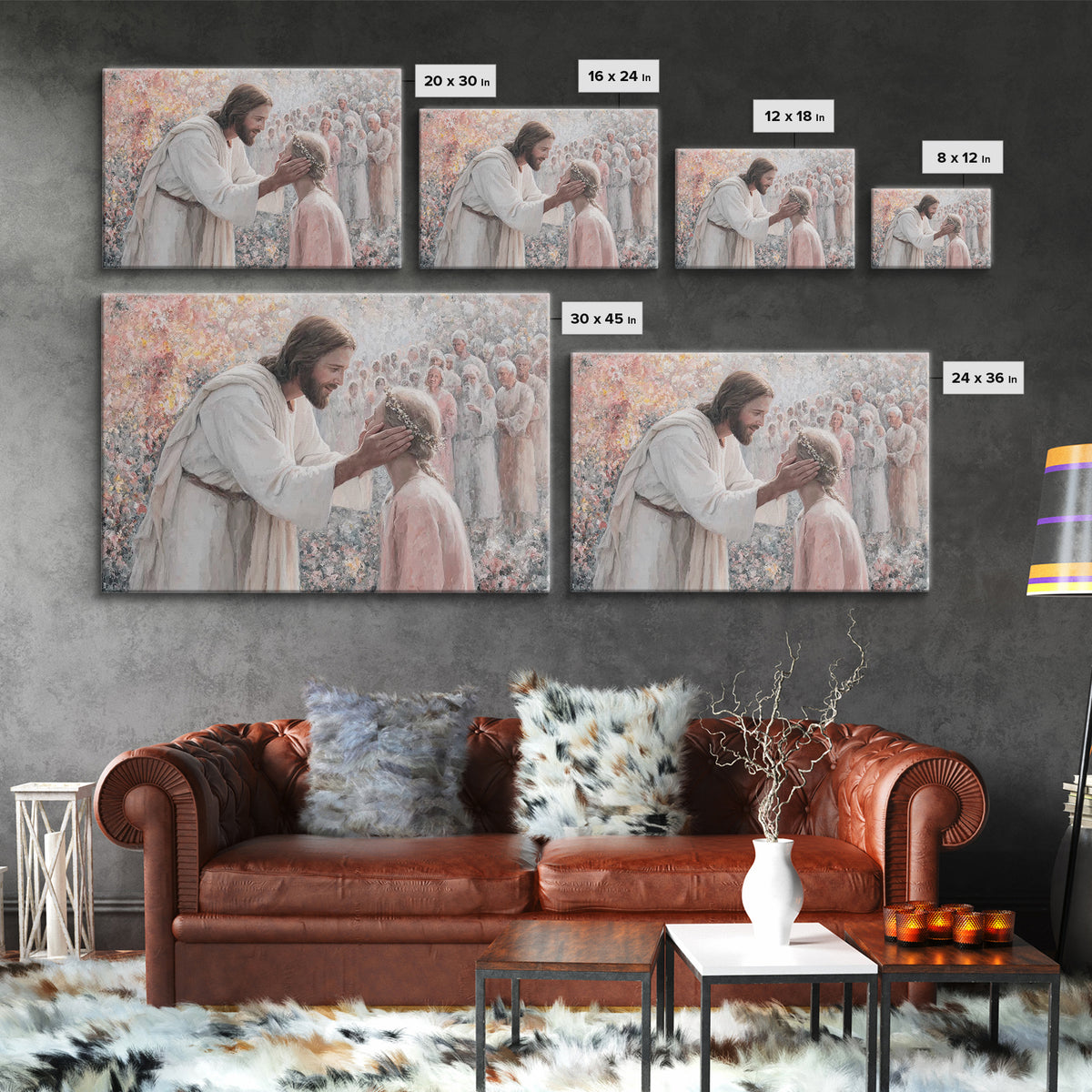Joyful Reunion – Framed Canvas Print – Christian Art Canvas – Jesus Painting – Christian Art Prints – Christian Wall Art – Christian Gift I