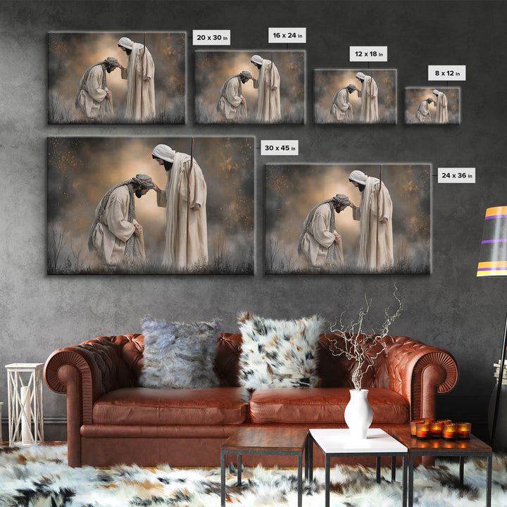 Fields Of Mercy – Framed Canvas Print – Christian Wall Art – Jesus Painting – Christian Art Canvas – Christian Decor – Christian Gift