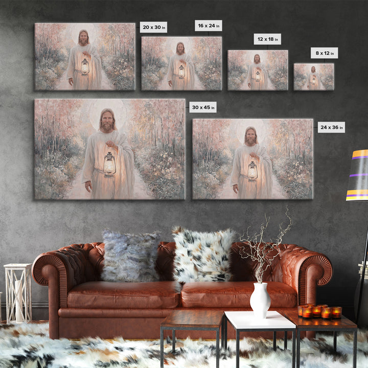 Radiant Way Home – Framed Canvas Print – Christian Wall Art – Christian Art Canvas – Jesus Painting – Christian Gift Ideas – Modern Christi