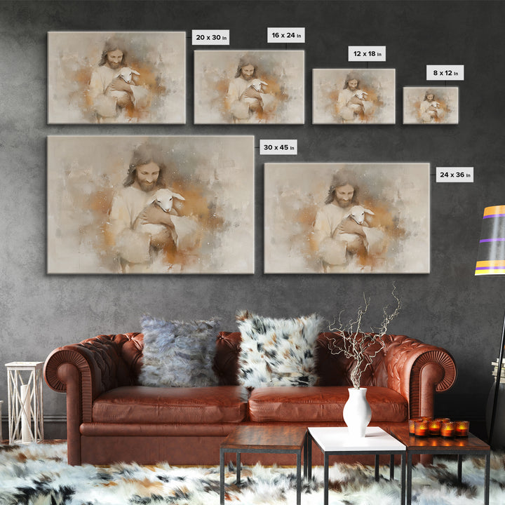 Warm Embrace Light – Framed Canvas Print – Christian Art Canvas – Jesus Paintings – Christian Wall Art – Christian Gift Ideas – Christian A