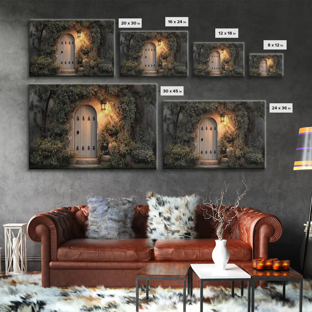 Sacred Threshold - Framed Canvas Print - Christian Wall Art - Christian Decor - Jesus Painting - Christian Art Canvas