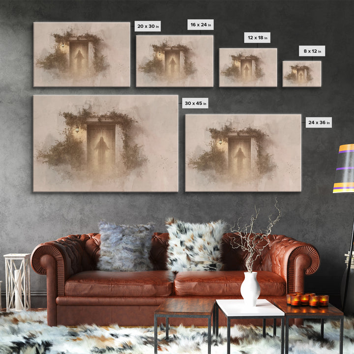 Glowing Promise - Framed Canvas Print - Christian Art Canvas - Christian Wall Art - Jesus Painting - Modern Christian Art