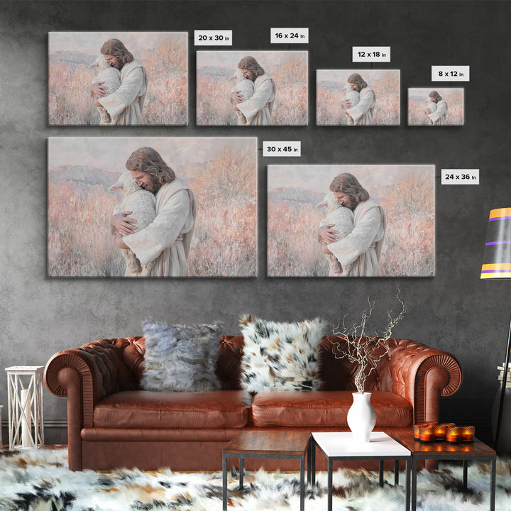 Shepherd Of Mercy – Framed Canvas Print – Christian Wall Art – Jesus Painting – Christian Art Canvas – Christmas Art – Christian Decor – Ch
