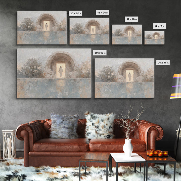 Ascension Of Dawn – Framed Canvas Print – Christian Art Canvas – Christian Wall Art – Jesus Painting – Easter Art – Christian Decor – Chris