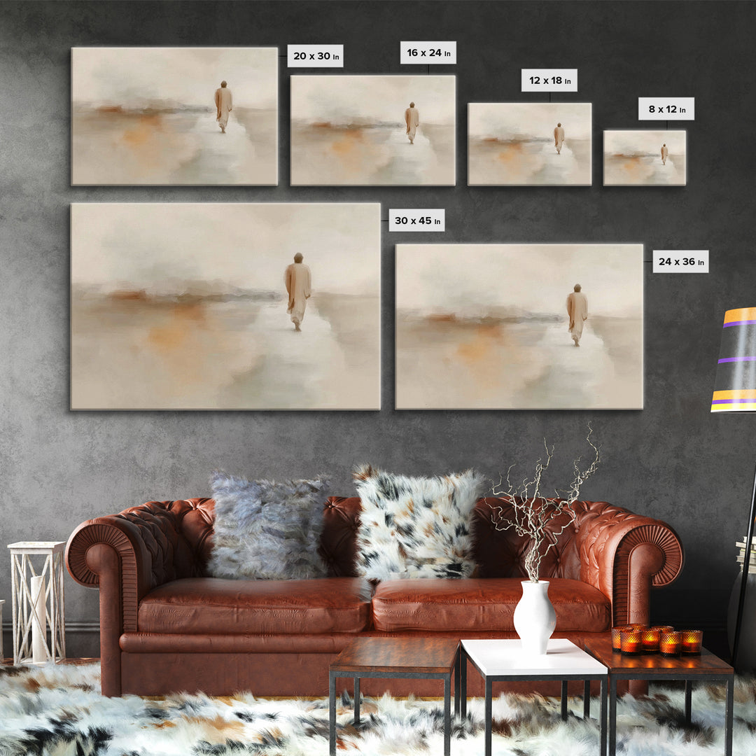 Desert Grace – Framed Canvas Print – Christian Art Canvas – Jesus Painting – Christian Wall Art – Modern Christian Art