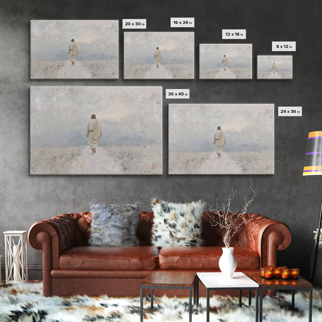 Heaven’s Horizon | Framed Canvas Print | Christian Wall Art | Jesus Painting | Christian Art Canvas | Unique Christian Art