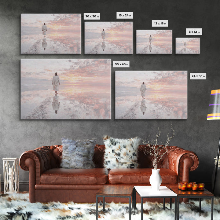 Horizon Of Grace | Framed Canvas Print | Christian Art Canvas | Jesus Painting | Christian Wall Art | Subtle Christian Art | Christian Art