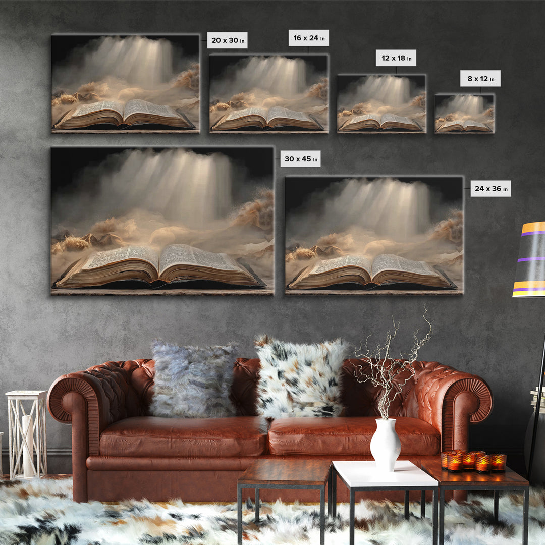 Night Of Wonder – Framed Canvas Print – Christian Wall Art – Christian Art Canvas – Christian Christmas Art – Jesus Painting – Christian De