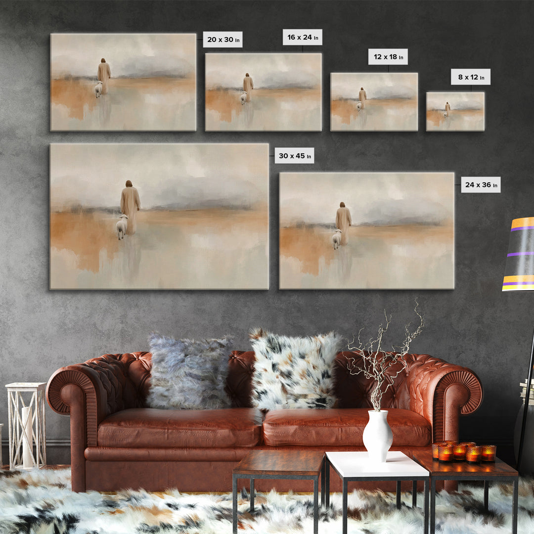Cloudborne Mercy, Framed Canvas Print, Christian Art Canvas, Jesus Painting Canvas, Large Christian Painting, Christian Wall Art, Christian