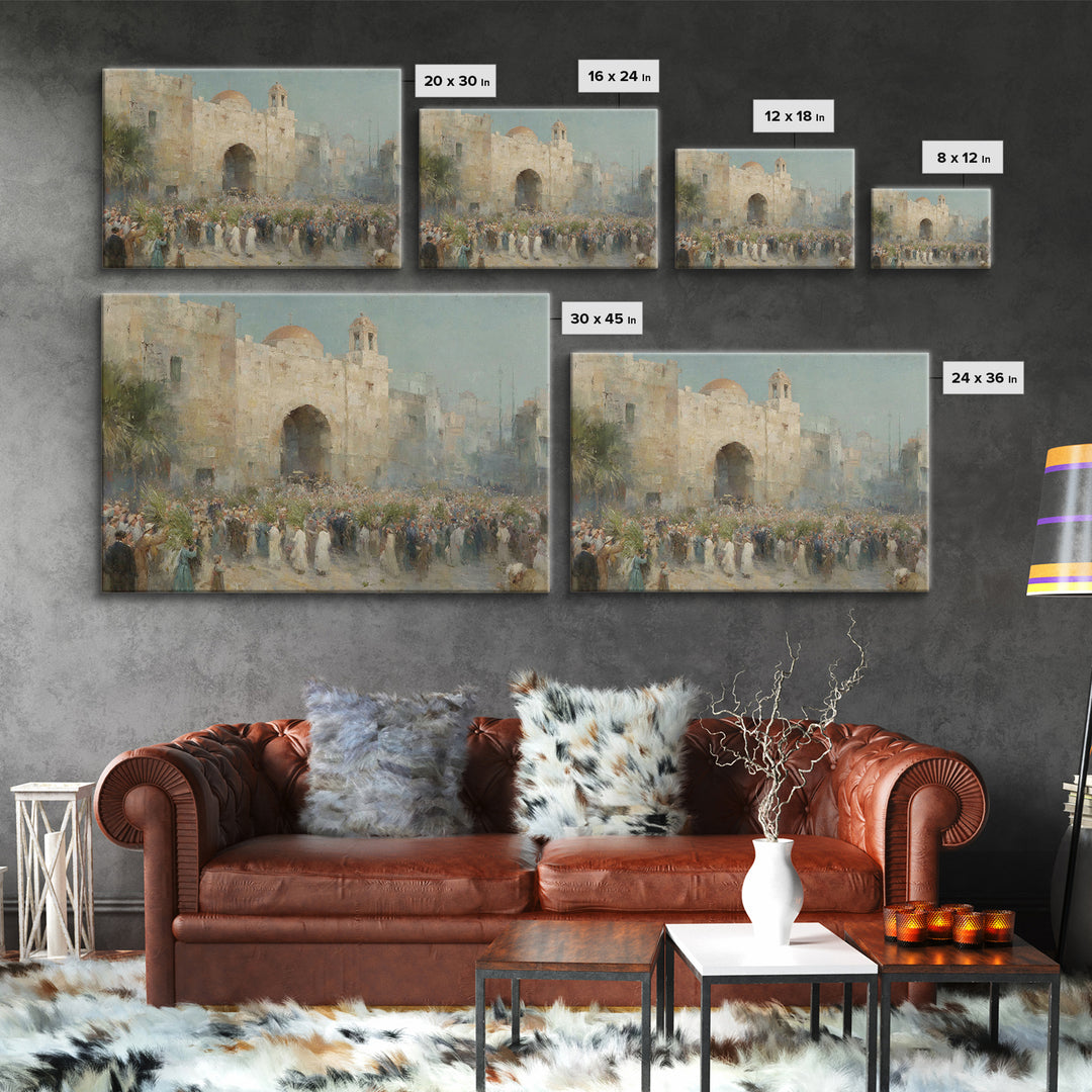 City of Praise | Framed Canvas Print | Christian Art Canvas | Christian Wall Art | Christmas Canvas Wall Art | Christian Gift | Jesus Art P