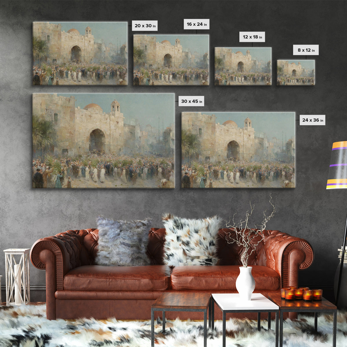 City of Praise | Framed Canvas Print | Christian Art Canvas | Christian Wall Art | Christmas Canvas Wall Art | Christian Gift | Jesus Art P