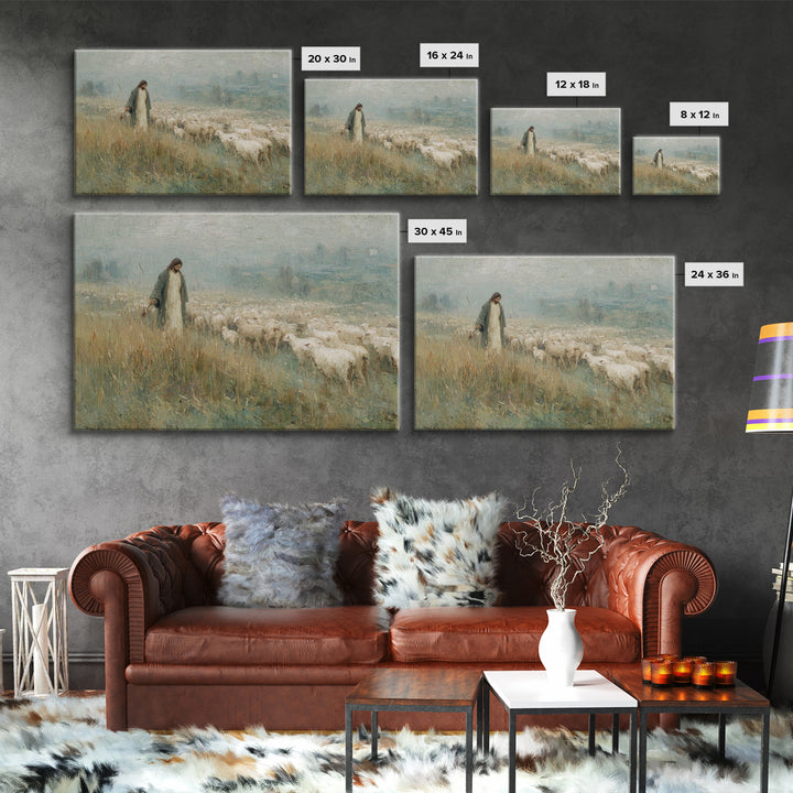 Jerusalem Crowds – Framed Canvas Print – Christian Art Print – Jesus Painting – Christian Wall Art – Christmas Art Prints – Christian Gift