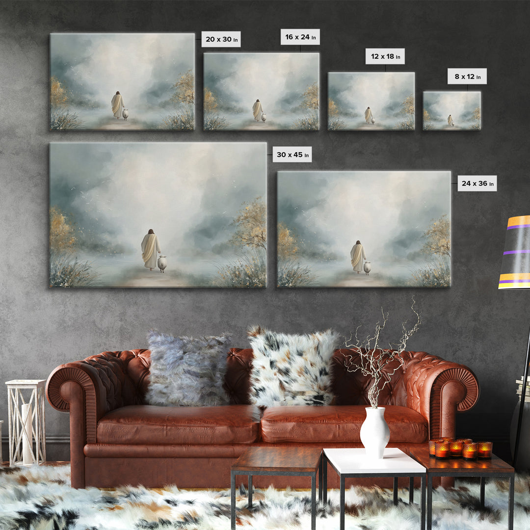 Pathway Of Hope – Framed Canvas Print – Christian Wall Art – Christian Christmas Art – Christian Art Canvas – Jesus Painting – Christian De
