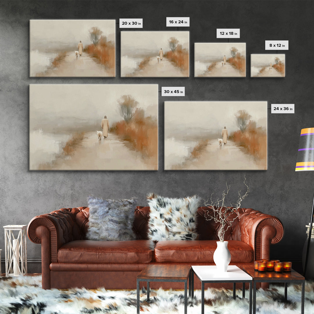 Everlasting Calm – Framed Canvas Print – Jesus Painting – Christian Art Canvas – Christmas Art – Christian Wall Art – Christian Decorations
