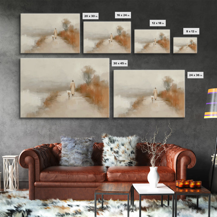 Everlasting Calm – Framed Canvas Print – Jesus Painting – Christian Art Canvas – Christmas Art – Christian Wall Art – Christian Decorations
