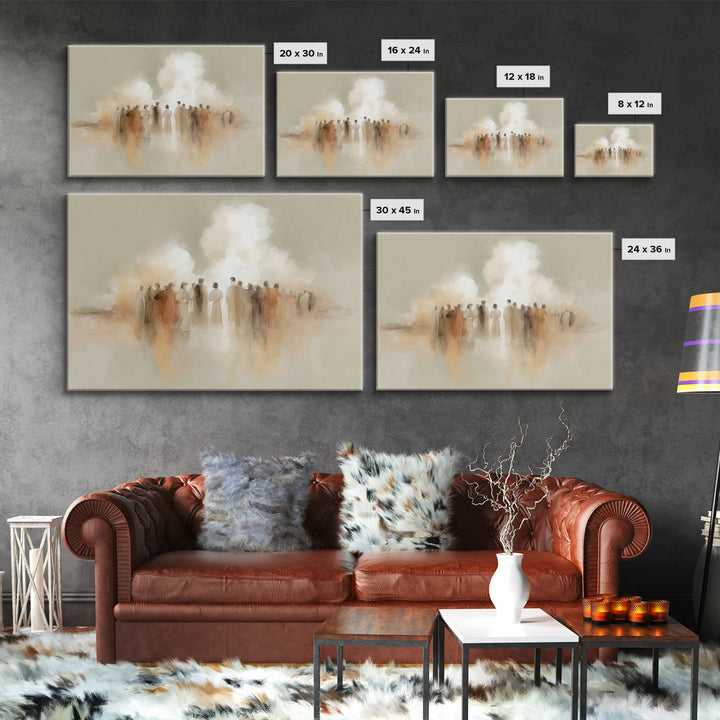 Cloud Gathering – Framed Canvas Print – Christian Art Canvas – Christian Paintings – Christian Wall Art – Subtle Christian Art – Christian