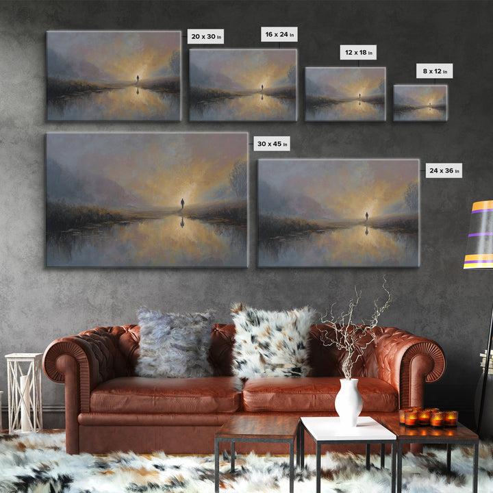 Steps Of Faith, Framed Canvas Print, Christian Wall Art, Christian Art Canvas, Modern Christian Painting, Christian Gift Ideas, Large Chris