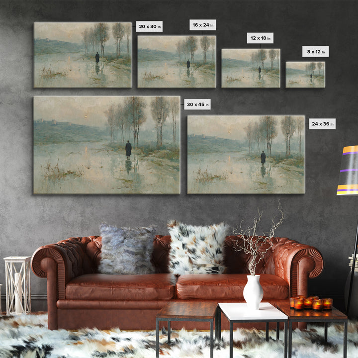 Valley Of Light – Framed Canvas Print – Christian Art Canvas – Christian Wall Art – Moody Christian Art – Christian Art Print – Modern Chri