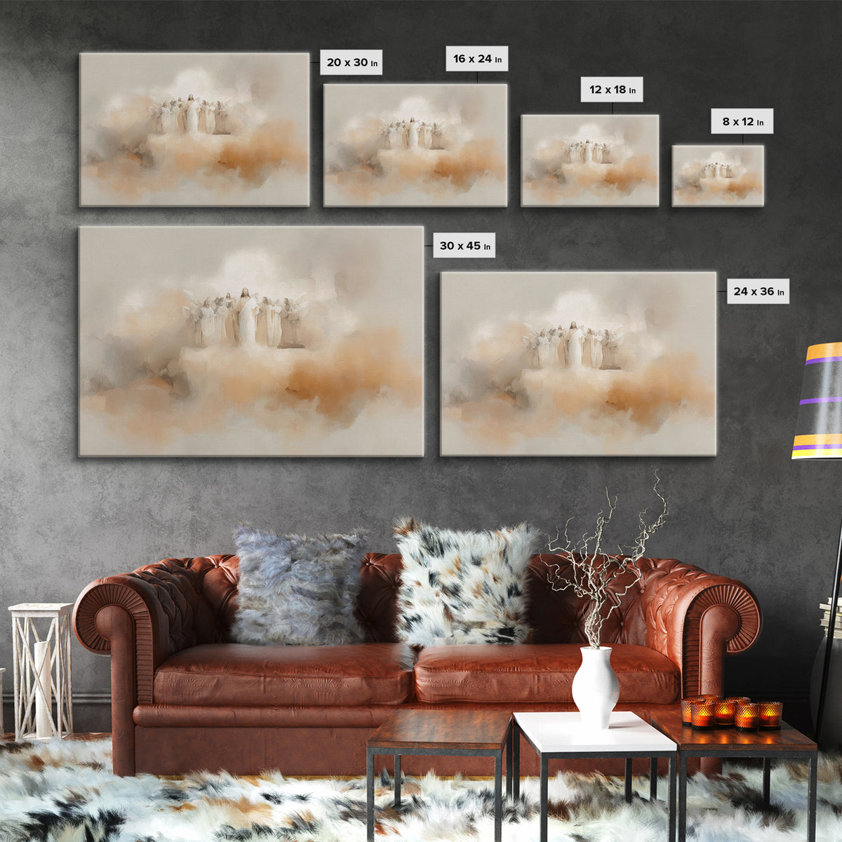 Radiant Host | Framed Canvas Print | Christian Art Canvas | Jesus Painting | Christian Wall Art | Large Christian Painting | Unique Christi