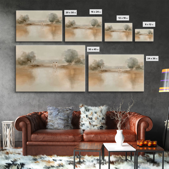Walk Of Grace – Framed Canvas Print – Christian Art Canvas – Jesus Painting – Christian Wall Art – Subtle Christian Art – Christian Decorat