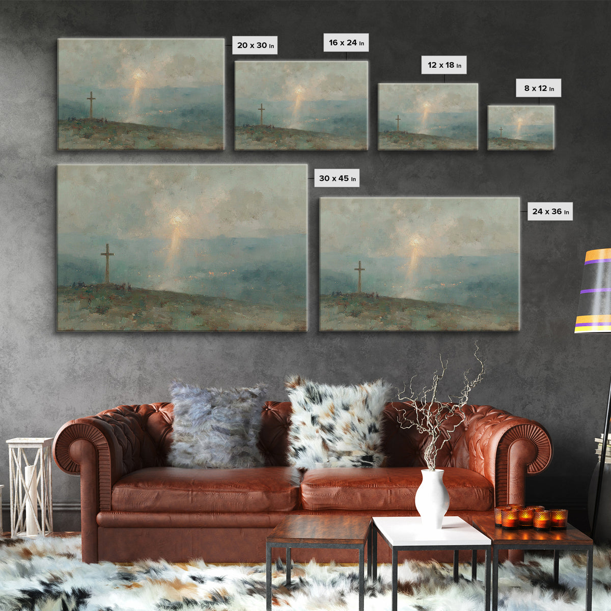 Twofold Grace – Framed Canvas Print – Jesus Painting – Christian Art Canvas – Modern Christian Art – Christian Wall Art – Christian Gift Id