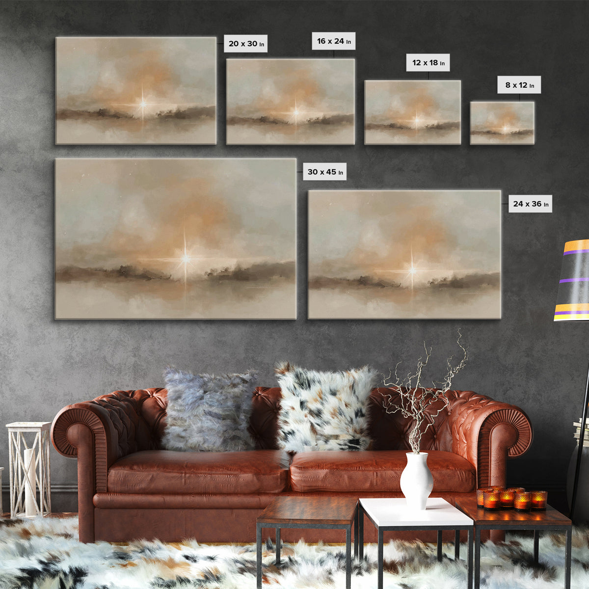 Holy Radiance | Framed Canvas Print | Christian Wall Art | Christian Art Canvas | Christmas Art | Jesus Painting | Christian Home Decor