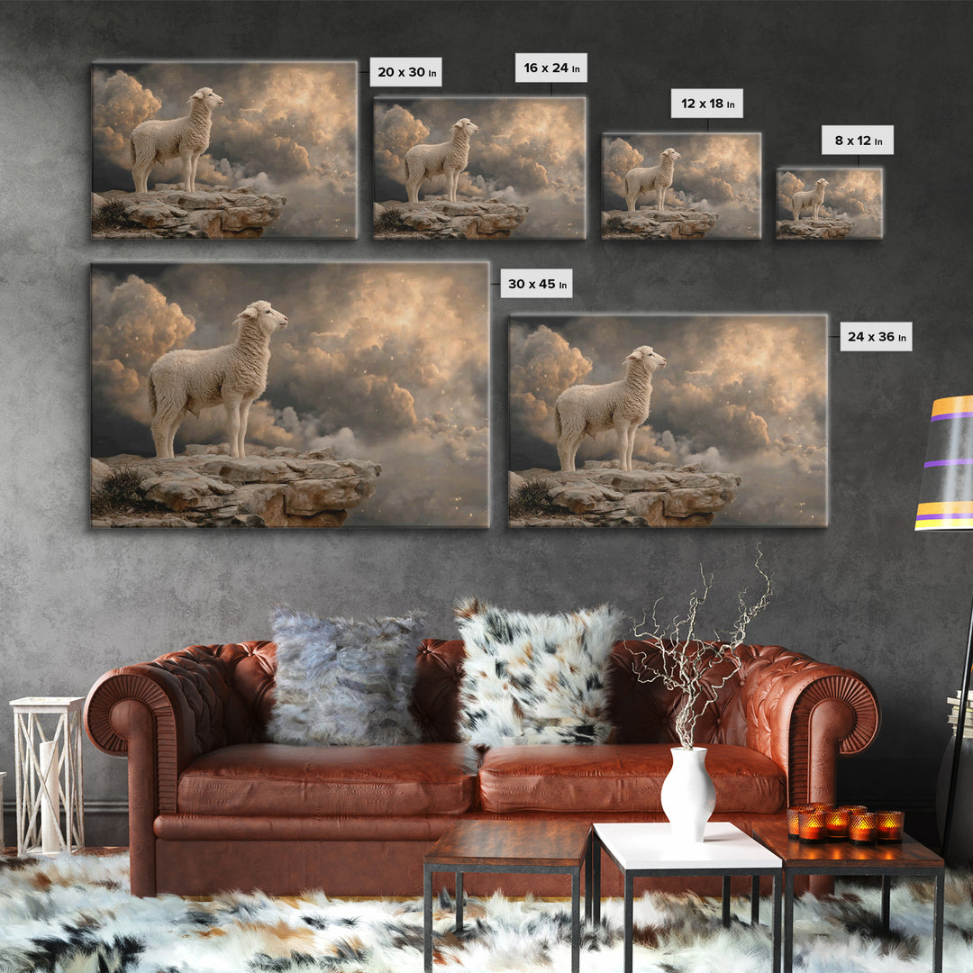 Dawn Of Faith – Framed Canvas Print – Christian Wall Art – Christian Art Canvas – Moody Christian Art – Christmas Art Work – Christian Chri