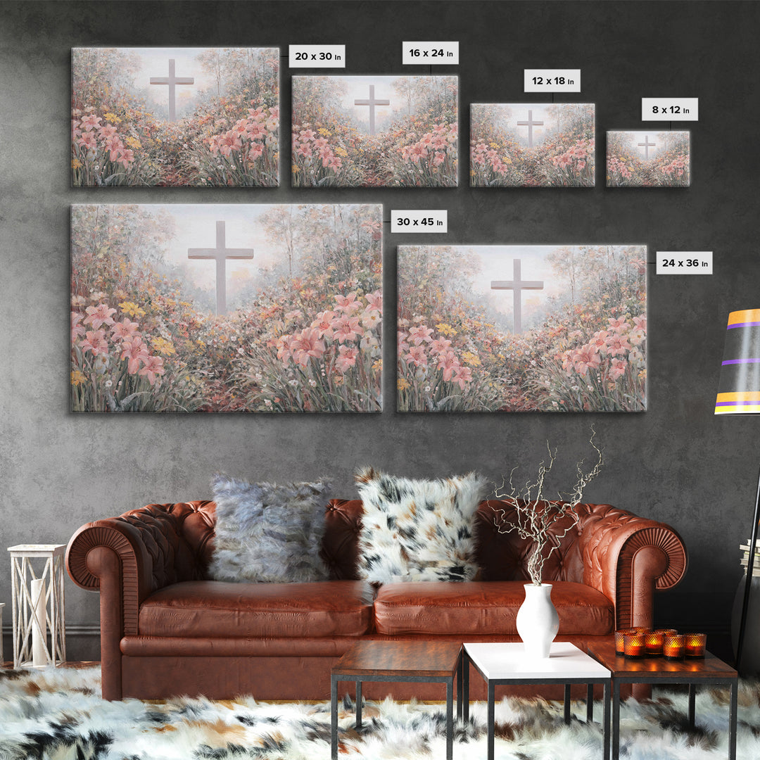 Garden Of Hope | Framed Canvas Print | Christian Art Canvas | Christian Wall Art | Jesus Christmas Art | Christian Gift Ideas | Modern Chri