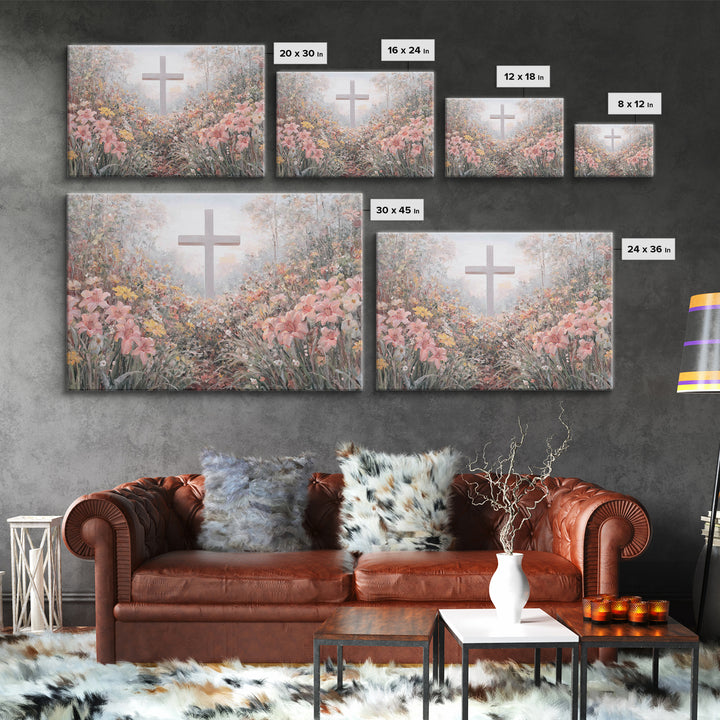 Garden Of Hope | Framed Canvas Print | Christian Art Canvas | Christian Wall Art | Jesus Christmas Art | Christian Gift Ideas | Modern Chri