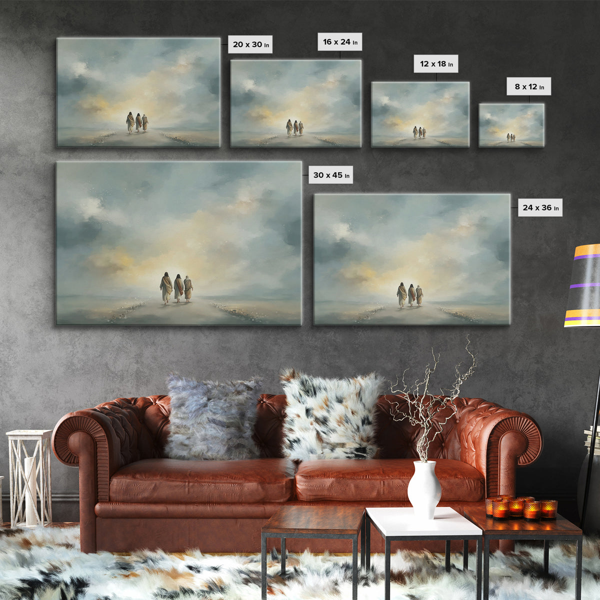 Heavenly Journey – Framed Canvas Print – Christian Wall Art – Christian Art Canvas – Jesus Painting – Christian Christmas Art – Christian D