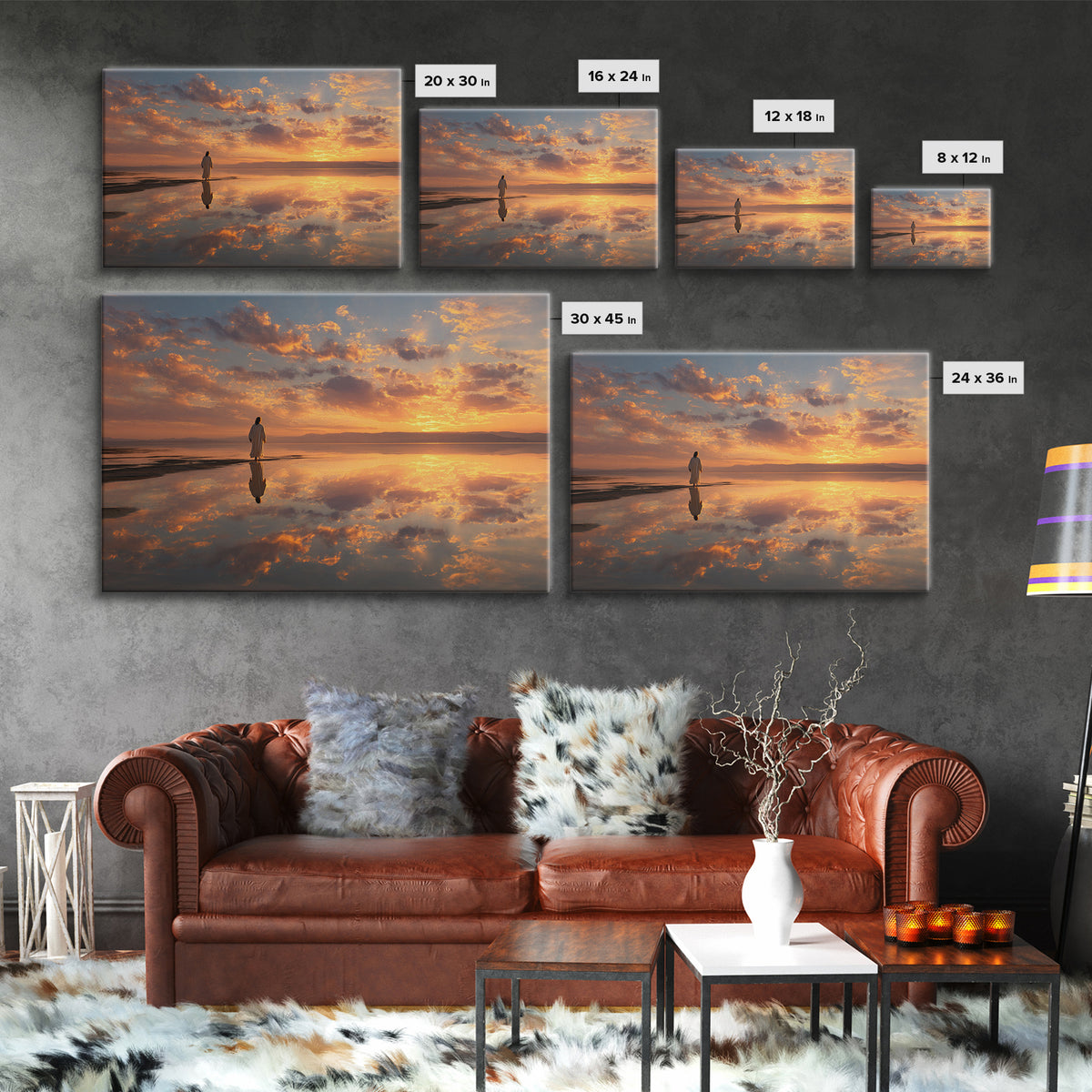 Radiant Hope Horizon | Framed Canvas Print | Christian Wall Art | Jesus Canvas Art | Christian Art Canvas | Christian Christmas Art | Chris