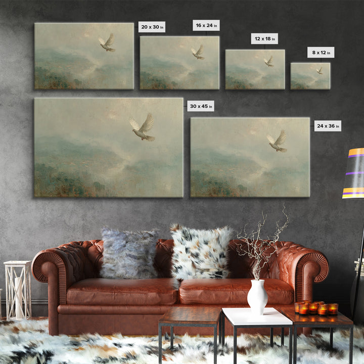 Wings Of Peace | Framed Canvas Print | Christian Wall Art | Christian Art Print | Christian Decor | Christmas Wall Art | Christian Art Canv