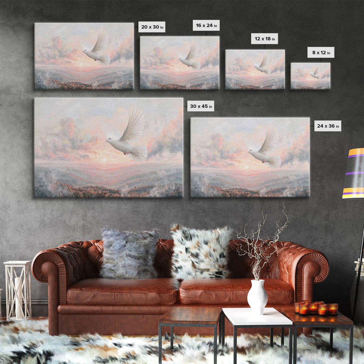 Dawnflight Of Grace | Framed Canvas Print | Christian Art | Christian Wall Art | Christian Art Canvas | Christmas Art Prints | Christian Gi
