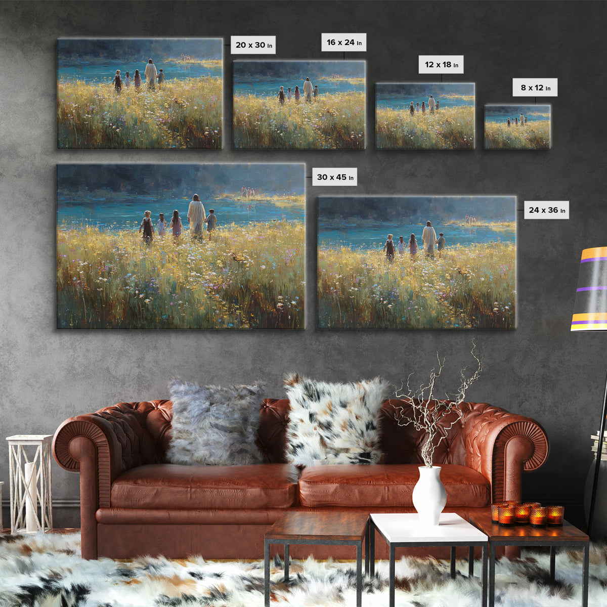 Dawn Of Peace – Framed Canvas Print – Christian Art Work – Jesus Painting Canvas – Christian Gift Ideas – Christmas Canvas Wall Art