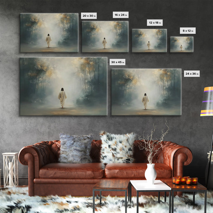 Upper Room Calm – Framed Canvas Print – Christian Art Canvas – Large Christian Painting – Jesus Painting – Christian Wall Art – Subtle Chri