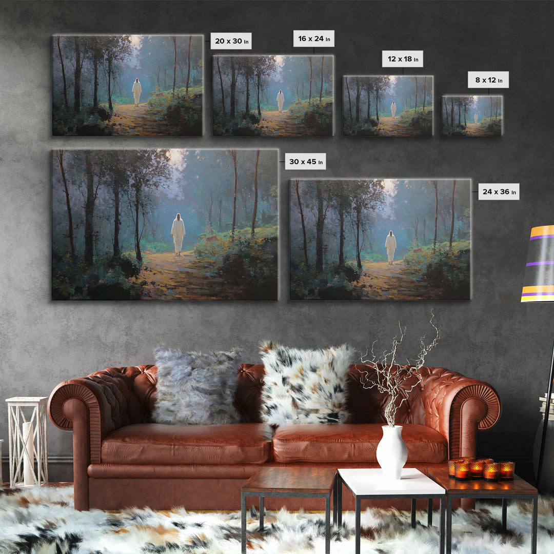 Covenant Feast – Framed Canvas Print – Christian Art – Jesus Painting – Christian Art Canvas – Christian Wall Art – Modern Christian Painti