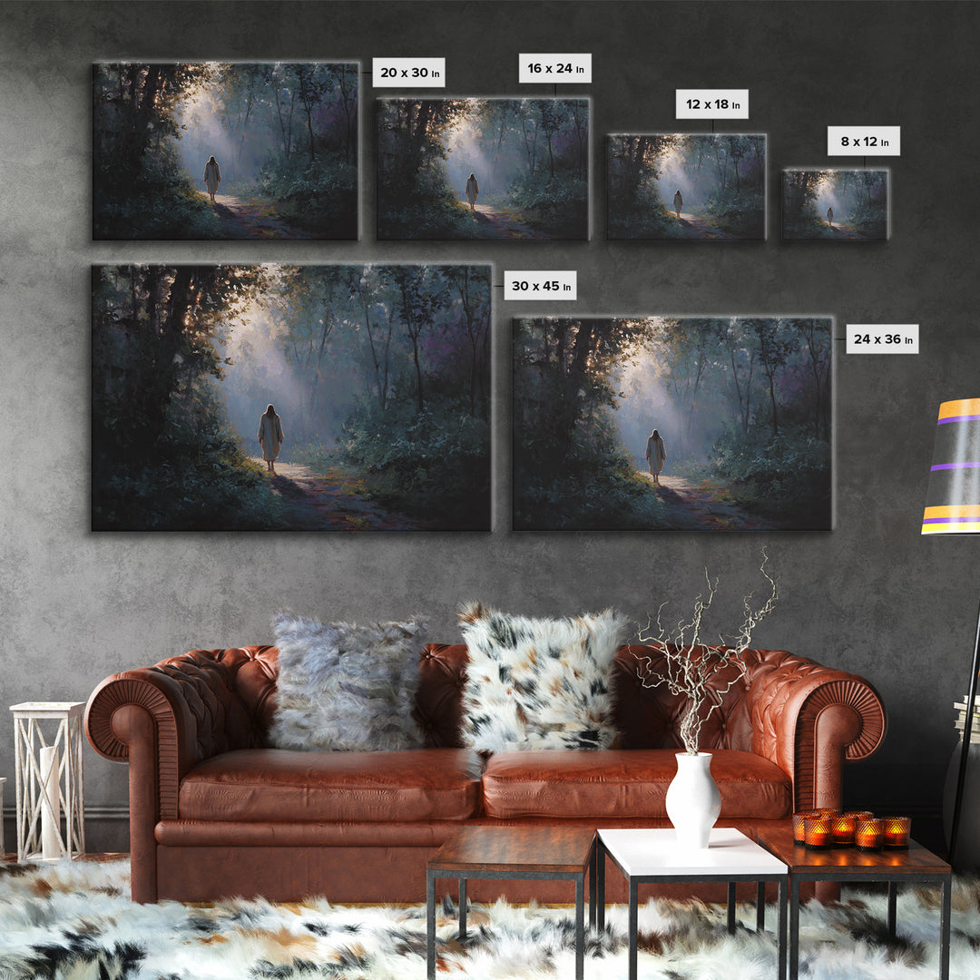 Blessed Fellowship – Framed Canvas Print – Christian Art Canvas – Christian Wall Art – Jesus Painting – Christian Christmas Art – Unique Ch